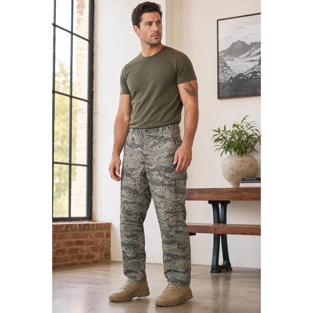 U.S. Air Force DSCP ABU Tiger Stripe Cargo Pants Men's 36x34 Military Tactical